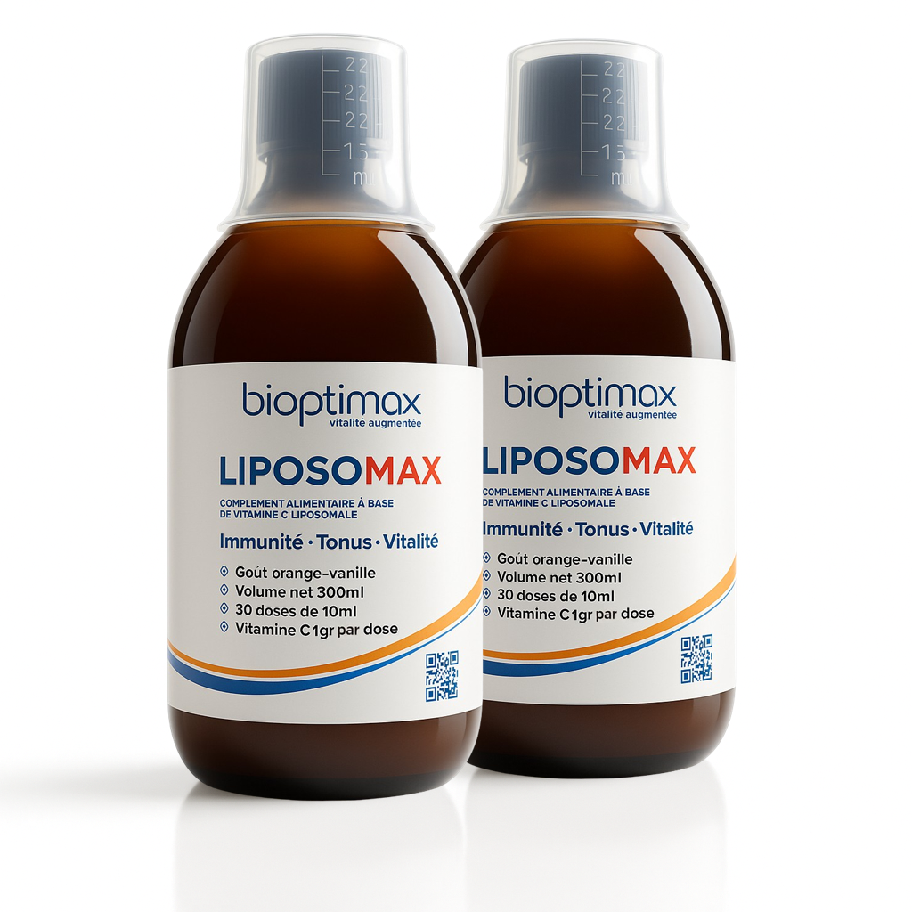2 flacons vitamine C liposomale Bioptimax